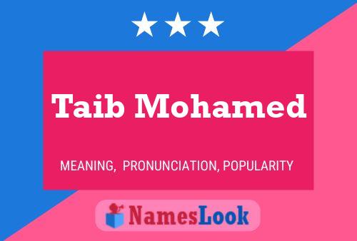 Taib Mohamed Name Poster