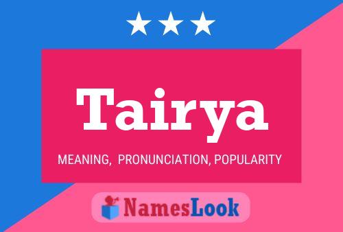 Tairya Name Poster