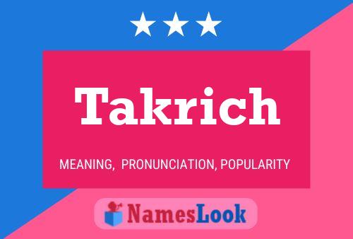 Takrich Name Poster