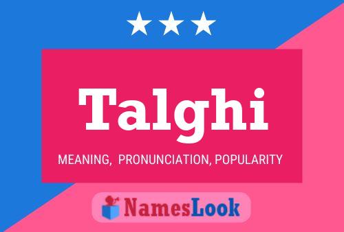 Talghi Name Poster