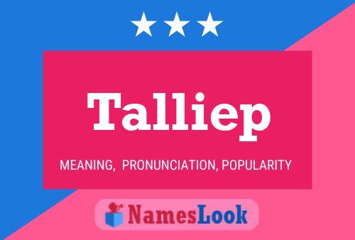 Talliep Name Poster