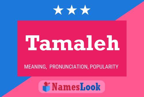 Tamaleh Name Poster