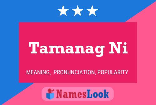 Tamanag Ni Name Poster