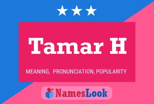 Tamar H Name Poster