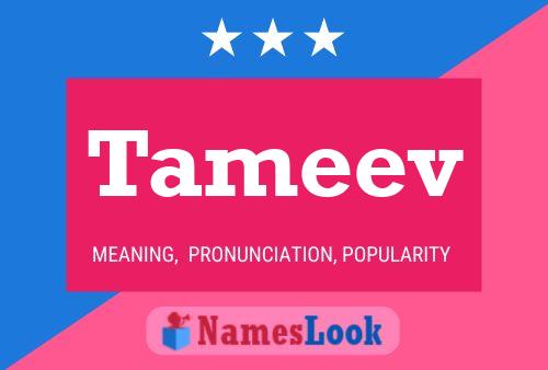 Tameev Name Poster