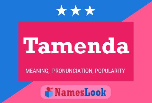 Tamenda Name Poster