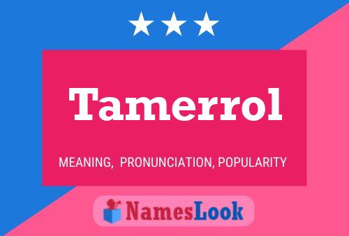 Tamerrol Name Poster