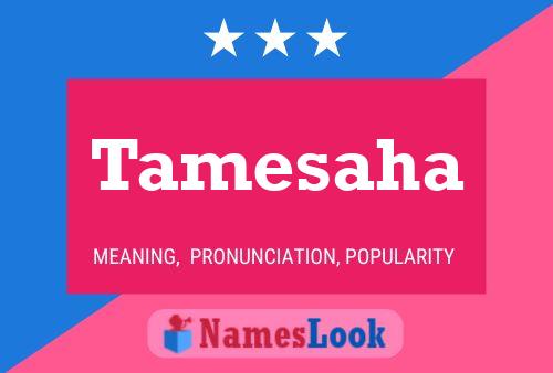 Tamesaha Name Poster