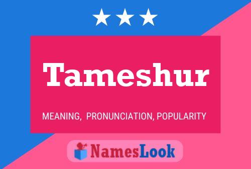 Tameshur Name Poster