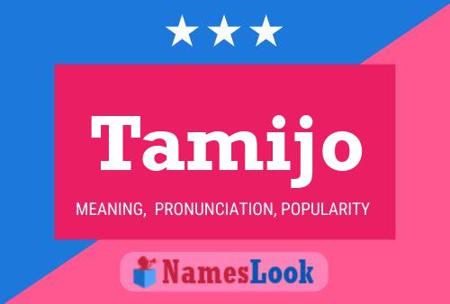 Tamijo Name Poster