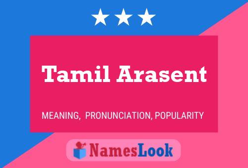 Tamil Arasent Name Poster