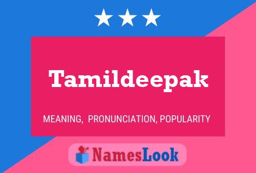 Tamildeepak Name Poster