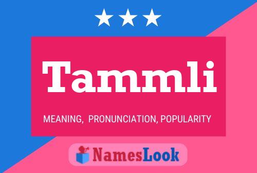 Tammli Name Poster