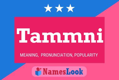 Tammni Name Poster