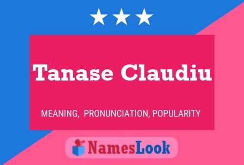 Tanase Claudiu Name Poster