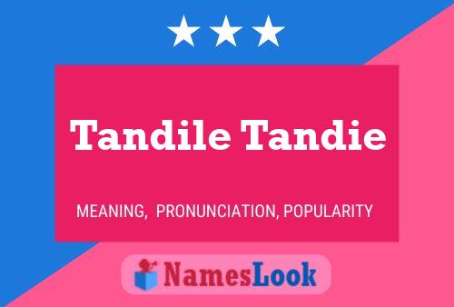 Tandile Tandie Name Poster