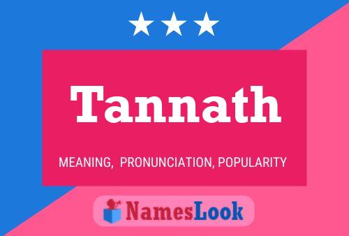 Tannath Name Poster