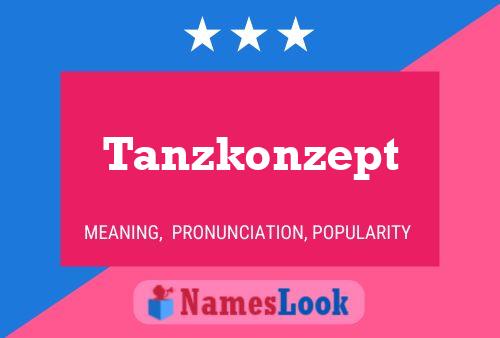 Tanzkonzept Name Poster