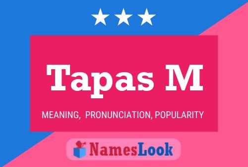 Tapas M Name Poster