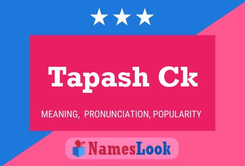 Tapash Ck Name Poster