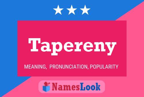 Tapereny Name Poster