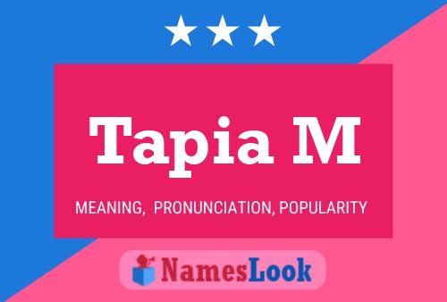 Tapia M Name Poster