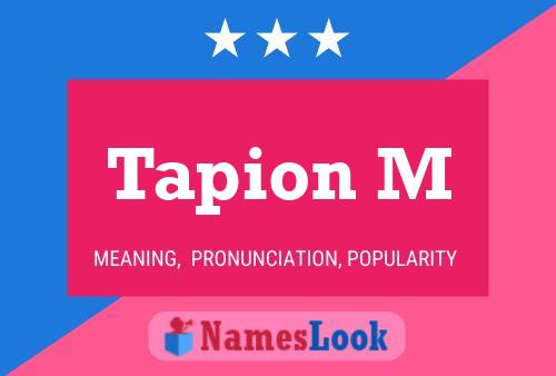 Tapion M Name Poster