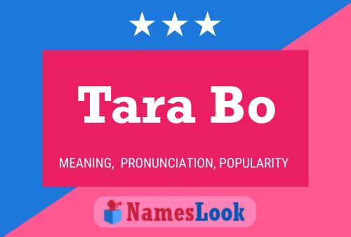 Tara Bo Name Poster