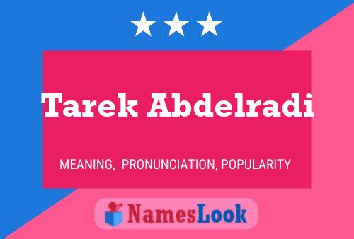 Tarek Abdelradi Name Poster