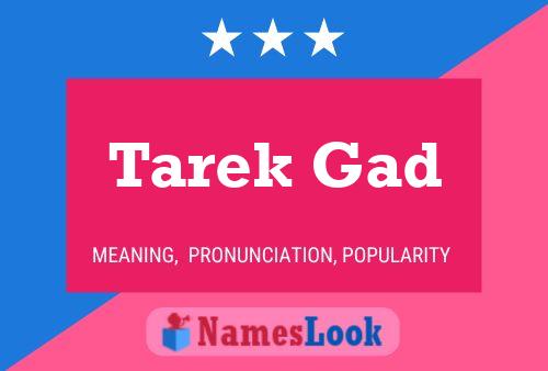 Tarek Gad Name Poster