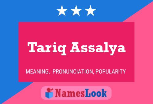 Tariq Assalya Name Poster