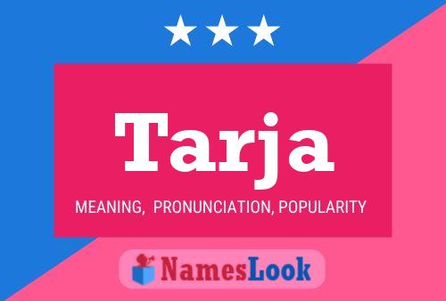 Tarja Name Poster