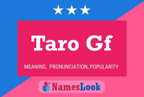 Taro Gf Name Poster