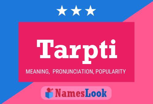 Tarpti Name Poster