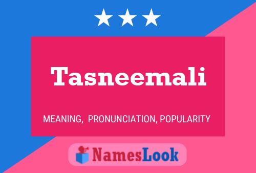 Tasneemali Name Poster