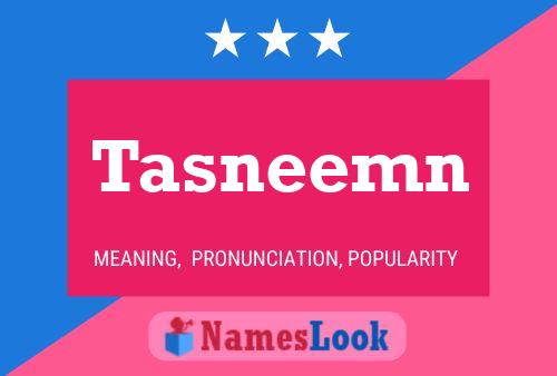 Tasneemn Name Poster