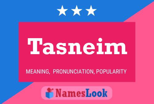 Tasneim Name Poster