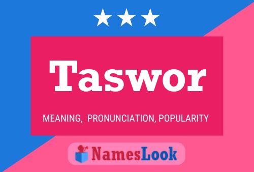 Taswor Name Poster