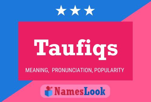 Taufiqs Name Poster