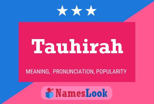 Tauhirah Name Poster