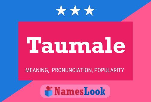 Taumale Name Poster