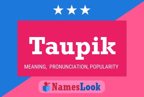 Taupik Name Poster