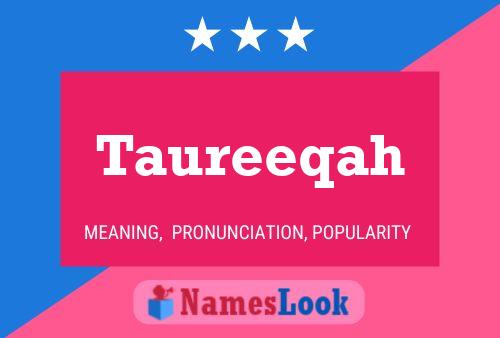 Taureeqah Name Poster