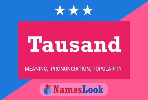 Tausand Name Poster