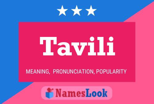 Tavili Name Poster