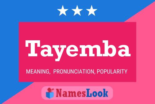 Tayemba Name Poster