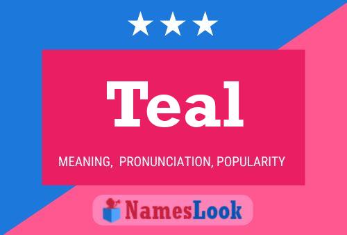 Teal Name Poster