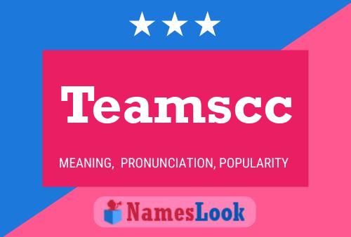 Teamscc Name Poster