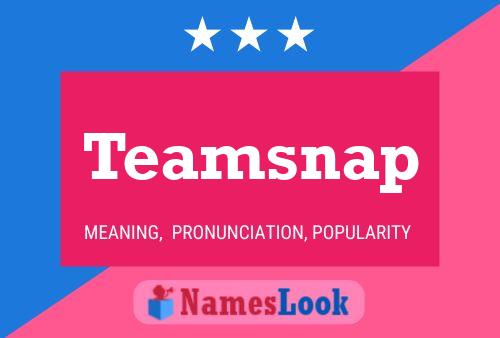 Teamsnap Name Poster