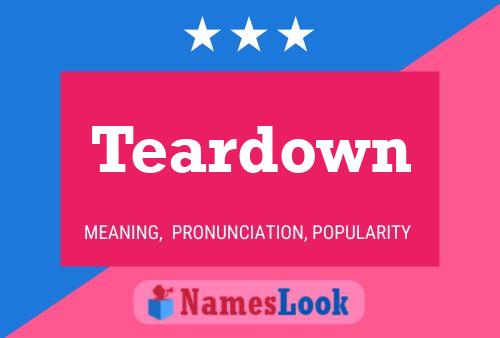 Teardown Name Poster